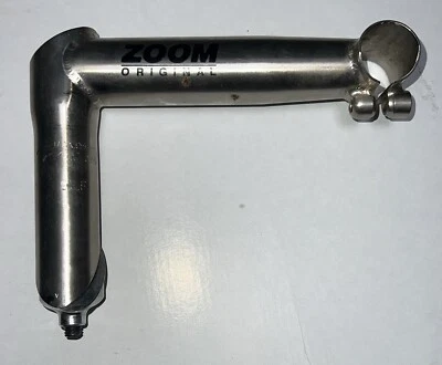 VINTAGE 1992 ZOOM 1.125" MTB Quill Stem 150mm 25.4 0 Deg Brushed Chromoly Steel - Image 1 of 4