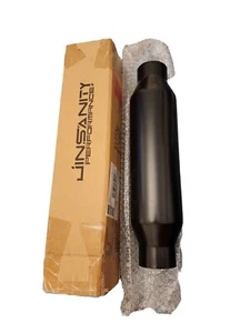 Jinsanity Performance 2.5" Diesel Exhaust Resonator 2.5" In/Out 4" Body 16" OL - Picture 1 of 5
