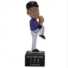 Kyle Freeland Bobblehead Colorado Rockies 8/4/19 SGA W/Ticket Stub