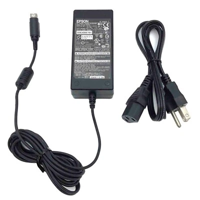 Adaptador de CA original Epson de 3 pines para fuente de alimentación de impresora POSX Xr500 XR520 POS Foto 1 de 4