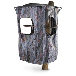 Outdoor Hunting Tree Stand Kit Universal Blind Big Game Deer Hogs Enclosure Wind - Picture 1 of 2