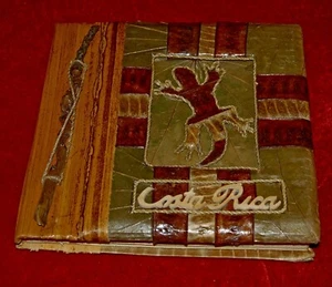 ÁLBUM DE FOTOS Hecho a Mano Hoja de Plátano Arroz Papel Canela Palo ESTILO ORGÁNICO ÚNICO - Imagen 1 de 5