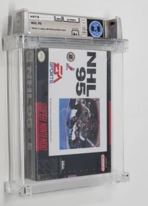 NHL '95 Hockey Super Nintendo Factory Sealed Video Game Wata Graded 8.5 A+ NHL - Picture 1 of 8