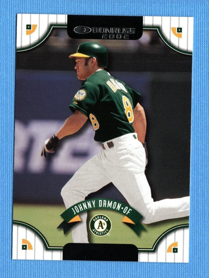 2002 Donruss #10 Johnny Damon Oakland Athletics - Image 1 of 1