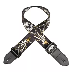 Adjustable Soft Leather Thick Strap Skull Style 100% Polyester - Picture 1 of 3