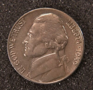 1939 S Jefferson Nickel Reverse 1940 MS GEM Uncirculated Mint State Five Cent - Picture 1 of 2