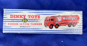 DINKY NO 941 BOXED FODEN 14-TON MOBILGAS TANKER IMMACULATE - Picture 1 of 7