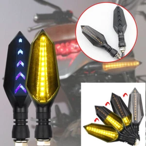 2x Luz intermitente LED de giro que fluye se adapta a Yamaha YZF R1 R6 R6S MT DRZ400 AS - Imagen 1 de 14