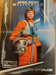 Topps Star Wars Masterwork Heroes of the Rebellion 2019 individuales elige tu tarjeta - Imagen 1 de 15