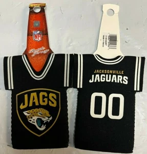 Jacksonville Jaguars NFL Neoprene Bottle Jersey Cooler Set of 2 - Picture 1 of 1