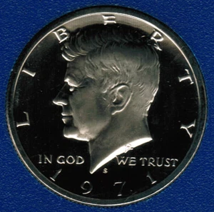 1971 S Proof Kennedy Half Dollar from Proof Set CP2010 - Picture 1 of 1