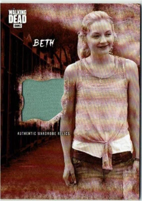 Walking Dead Road To Alexandria Wardrobe Relic Card R-B Emily Kinney Beth #10/10 - Image 1 of 2