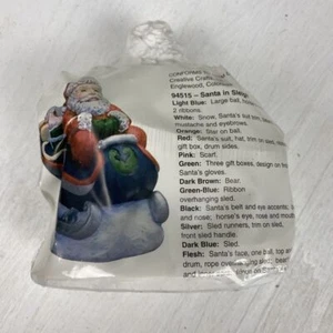 California Creations Santa In Sleigh 94515 ready to paint Collectable Christmas - Picture 1 of 12
