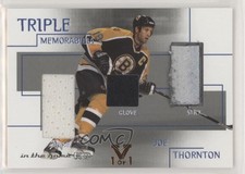 2003 In the Game-Used Signature Series Triple Memorabilia 1/1 Joe Thornton 1j8