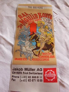 Customisation mercerie ornement tissu patch grand moulin rouge 22 cm T1-2 - Picture 1 of 5