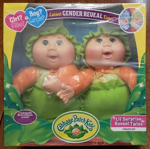 Cabbage Patch Kids Lil Surprise Reveal Twins Swaddler Are they a Girl or a Boy? Cover