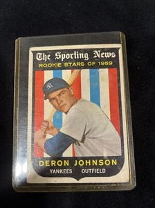 1959 Topps Set Break #131 - Deron Johnson EX YANKEES ROOKIE VINTAGE MC Rare NY - Picture 1 of 2
