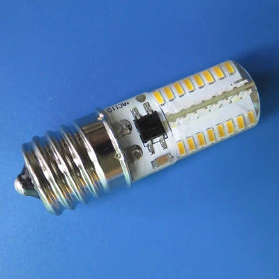 10pcs E17 C9 Warm White bulb 64 3014SMD LED 110V 120V 2.6W Silicone Crystal - Image 1 of 4