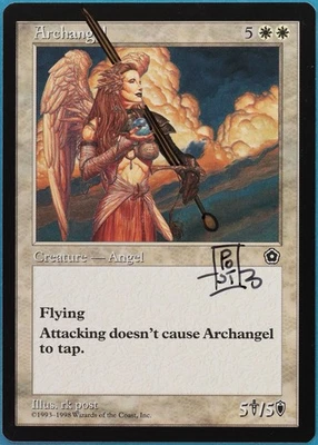 Archangel Portal Second Age NM ARTIST ALTERED SIGNED MTG CARD (415043) ABUGames - Image 1 of 2