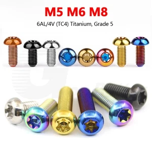 M5 M6 M8 Titanium Torx Button Head Bolt Disc Brake Rotor Water Bottle Cage Screw - Picture 1 of 20