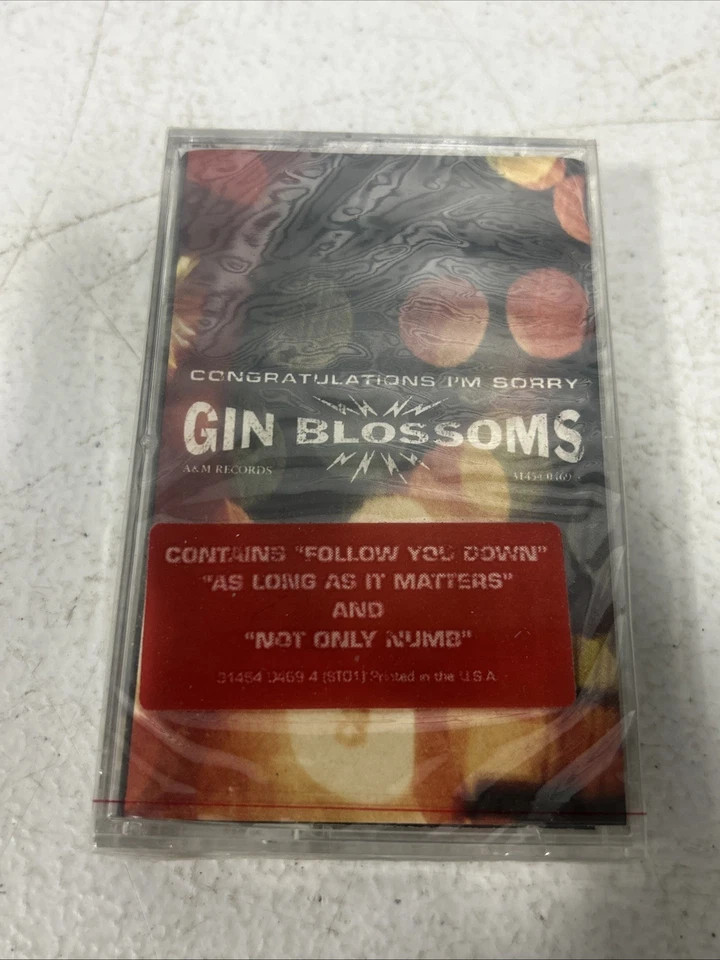 Gin Blossoms Cassette Tape Congratulations I'm Sorry 1996 Follow You Down Sealed Foto 1 de 3