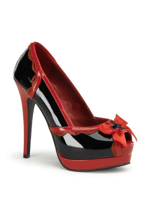 Sexy tacones peep toe de enfermera adulta Foto 1 de 2