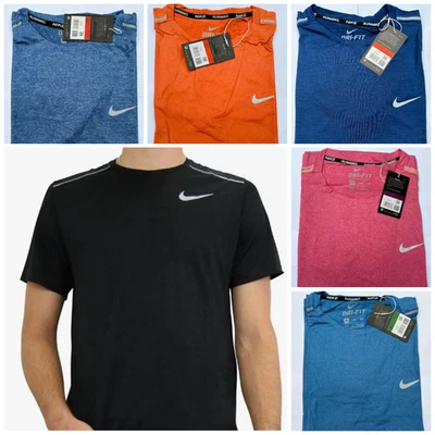 Men's Nike Miller Short Sleeved DriFit T Shirt Gym Performance Training Top - Image 1 of 4