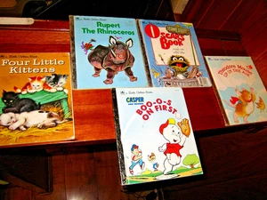 LITTLE GOLDEN BOOK - VINTAGE LOT OF 5 BOOKS - Bild 1 von 7
