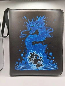 Pokemon Leather Binder Cards Holder Fits 900 Cards w/ 50 Removable Sleeves TCG - Picture 1 of 4