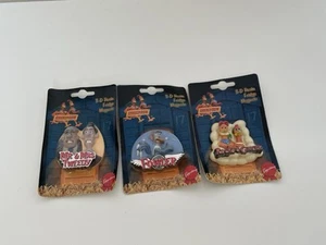 3 x Chicken Run 3D Vintage Fridge Magnets New And Sealed - Picture 1 of 7