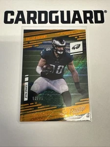 Prestige Football Dallas Goedert 2021 50/75 Xtra Points naranja paralelo #110 - Imagen 1 de 4