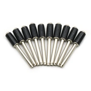 TMAX 10 pc 1/4" Rubber Mandrel Sand Drum Holder 1/8" Shank fit Rotary tool - Picture 1 of 3