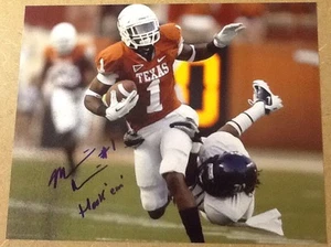 Mike Davis signiertes 8 x 10 Fußball Foto mit Echtheitszertifikat Texas - Bild 1 von 2