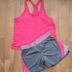 C9 Champion Girls Pink Athletic Mesh Tank Top and Grey Shorts Outfit Girls 14-16 - Picture 1 of 8