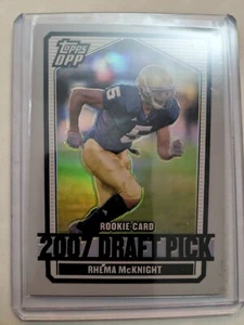 Topps Draft Picks 2007 DPP RHEMA MCKNIGHT #127 RC cromo plata refractor/125 - Imagen 1 de 2