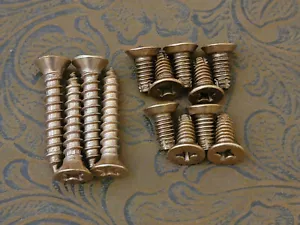 Pacchetti viti cerniera porta metallo ottone satinato #12 x 1-1/4" legno e #12-24 x 1/2" #1 ♜ - Foto 1 di 41
