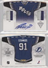 2011 Panini Titanium Third Sweaters Memorabilia Prime /5 Steven Stamkos #12 Auto