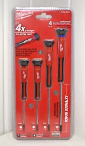 Milwaukee 48-22-2604 4-teiliges präzisionsbearbeitetes Schraubendreher-Set mit Vollmetallkern - Bild 1 von 4