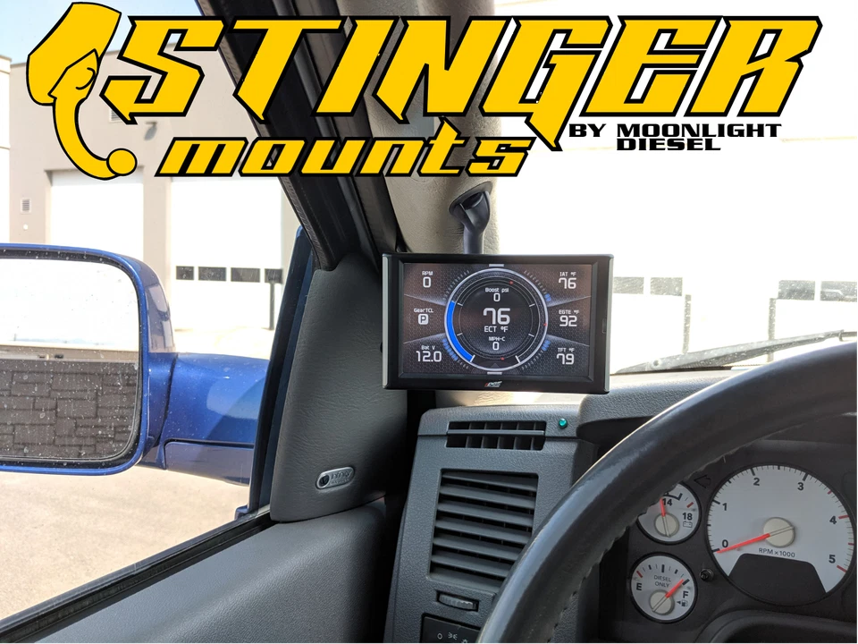 Stinger A Pillar Mount for Edge Insight cts2 cts3 fits 2003 - 2009 Dodge RAM - Image 1 of 4