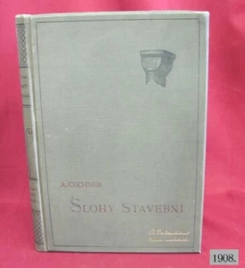 VINTAGE 1908 CZECH HARDCOVER BOOK – HISTORY OF ARCHITECTURE - Picture 1 of 13
