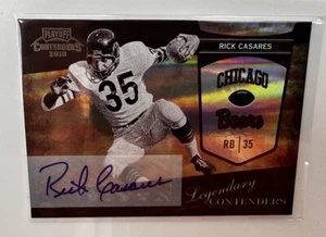 2010 Playoff Contenders Legendary Rick Casares #10 Auto Chicago Bears SP Auto - Picture 1 of 2
