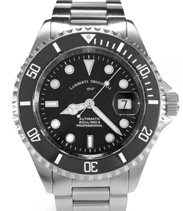 LAMBERTI-OROLOGIAI 80517N ACQUAFORTE 200 Mov. Auto. SWISS MADE / Zaffiro - Picture 1 of 1