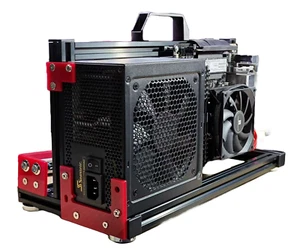 Étui PC Open Air A4 Mini-ITX, étui ITX personnalisé unique, boîtier d'ordinateur compact - Photo 1/12