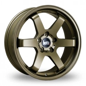 4X Nissan 300 ZX 1983 to 2000 Alloy Wheels & Tyres - 18" Bola B1 Matt Bronze - Picture 1 of 1