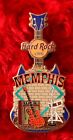 Hard Rock Cafe Pin Memphia Guitar  city t hat lapel logo open mic  brick wall