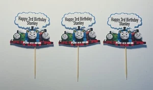 Handmade Personalised Thomas The Tank Engine cupcake toppers - Picture 1 of 1