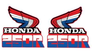1985 HONDA XR 250 TANK DECAL SET VINTAGE MOTOCROSS AHRMA - Picture 1 of 1