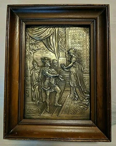 Vintage Mid Century Unikat Handarbeit Limited Edition Metall Wandbild, Ukraine - Bild 1 von 8