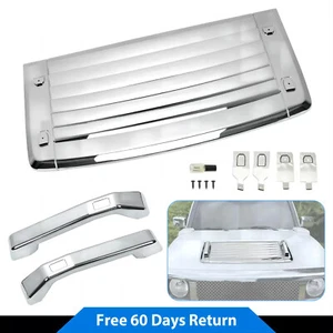 Louver Hood Air Deck Vent Grille Panel W/ Handle Cover Trim For 06-10 Hummer H3 - Picture 1 of 12