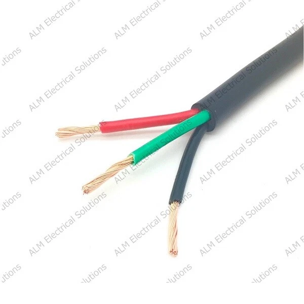 3 Way Multicore Automotive Thin Wall Cable - 3 x 1.0mm² Round 16.5 Amp Rated - Image 1 of 1
